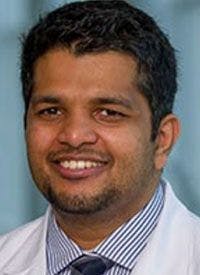 Praveen Ramakrishnan, MD, an assistant professor in the Department of Internal Medicine at the Harold C. Simmons Comprehensive Cancer Center at UT Southwestern Medical Center
